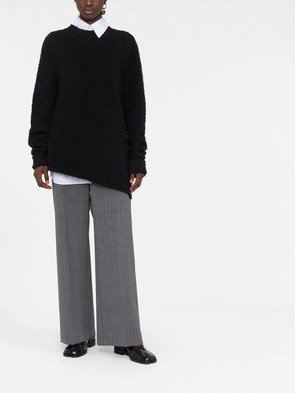 four-stitch brushed jumper - 2