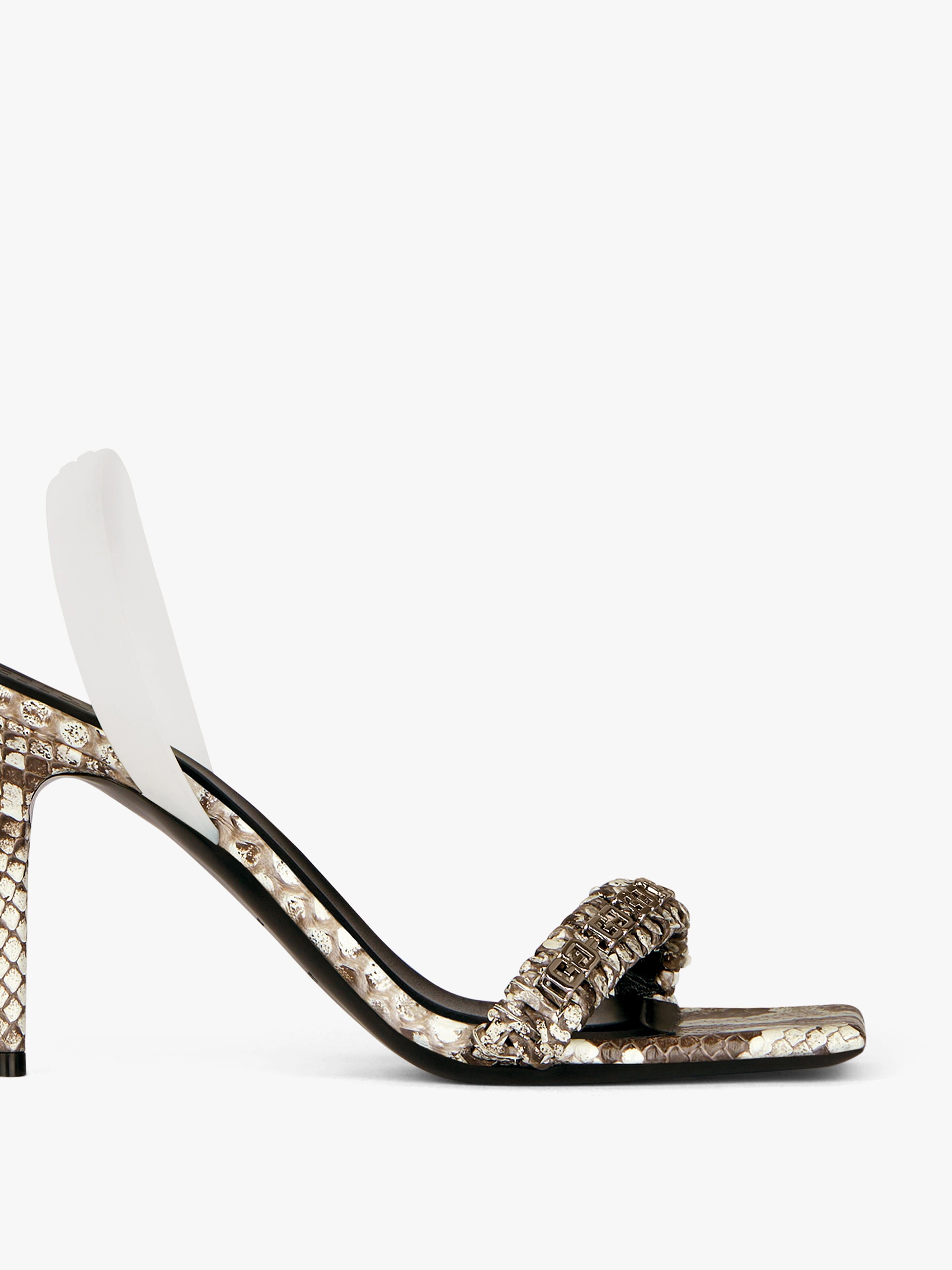 G WOVEN SANDALS IN PYTHON - 5