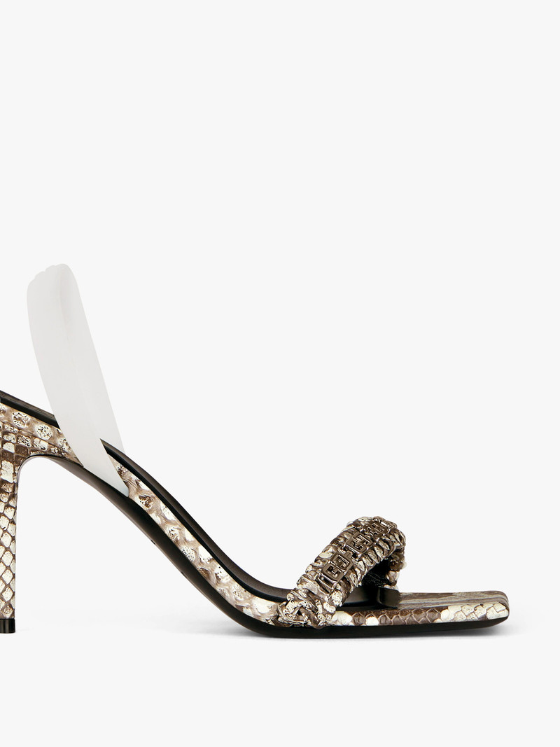 G WOVEN SANDALS IN PYTHON 5