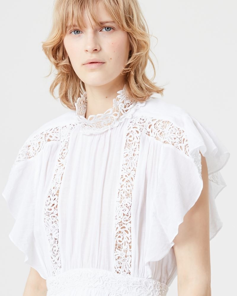 GISELE LACY COTTON MINI DRESS - 3