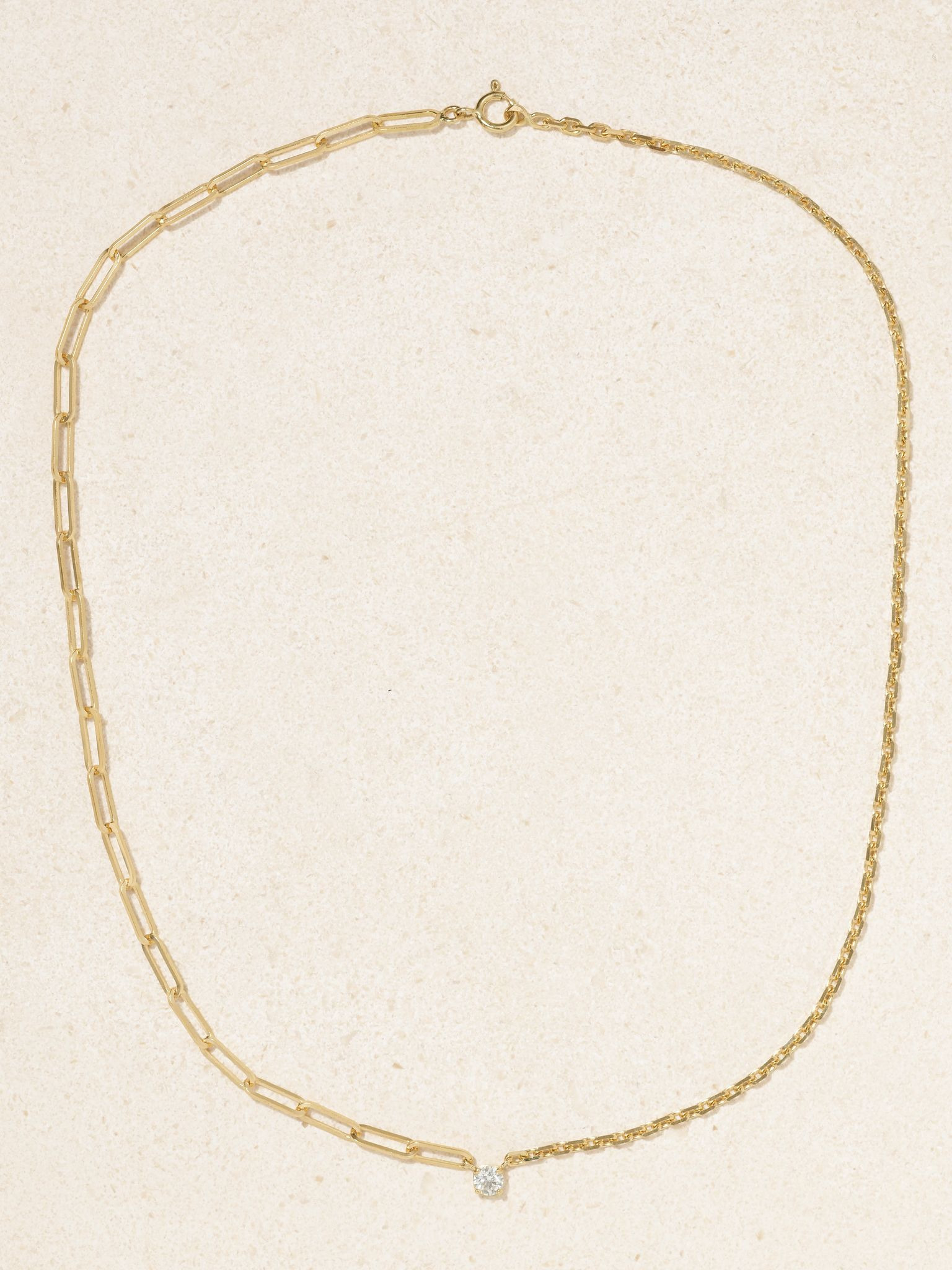 18-karat gold diamond necklace Gold - 4