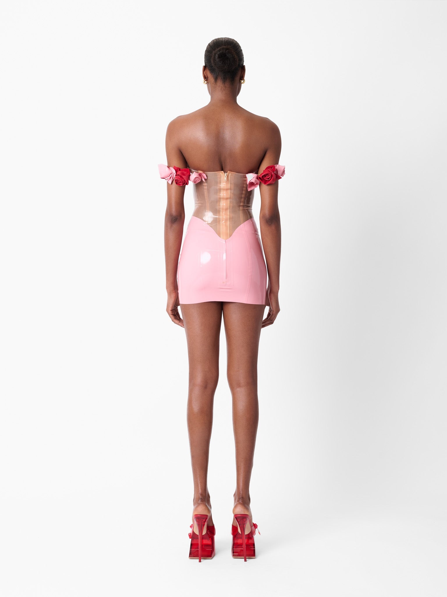 FANTASY LATEX DRESS PINK - 4