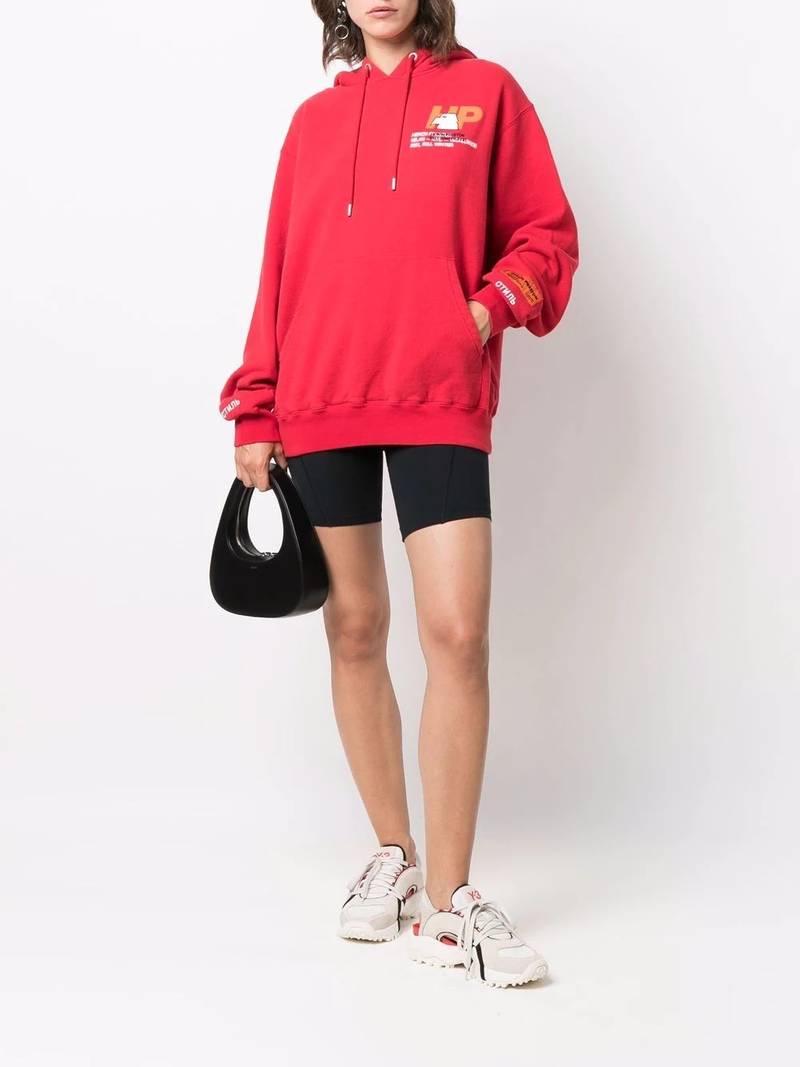 Heron Preston logo-print hoodie outlook