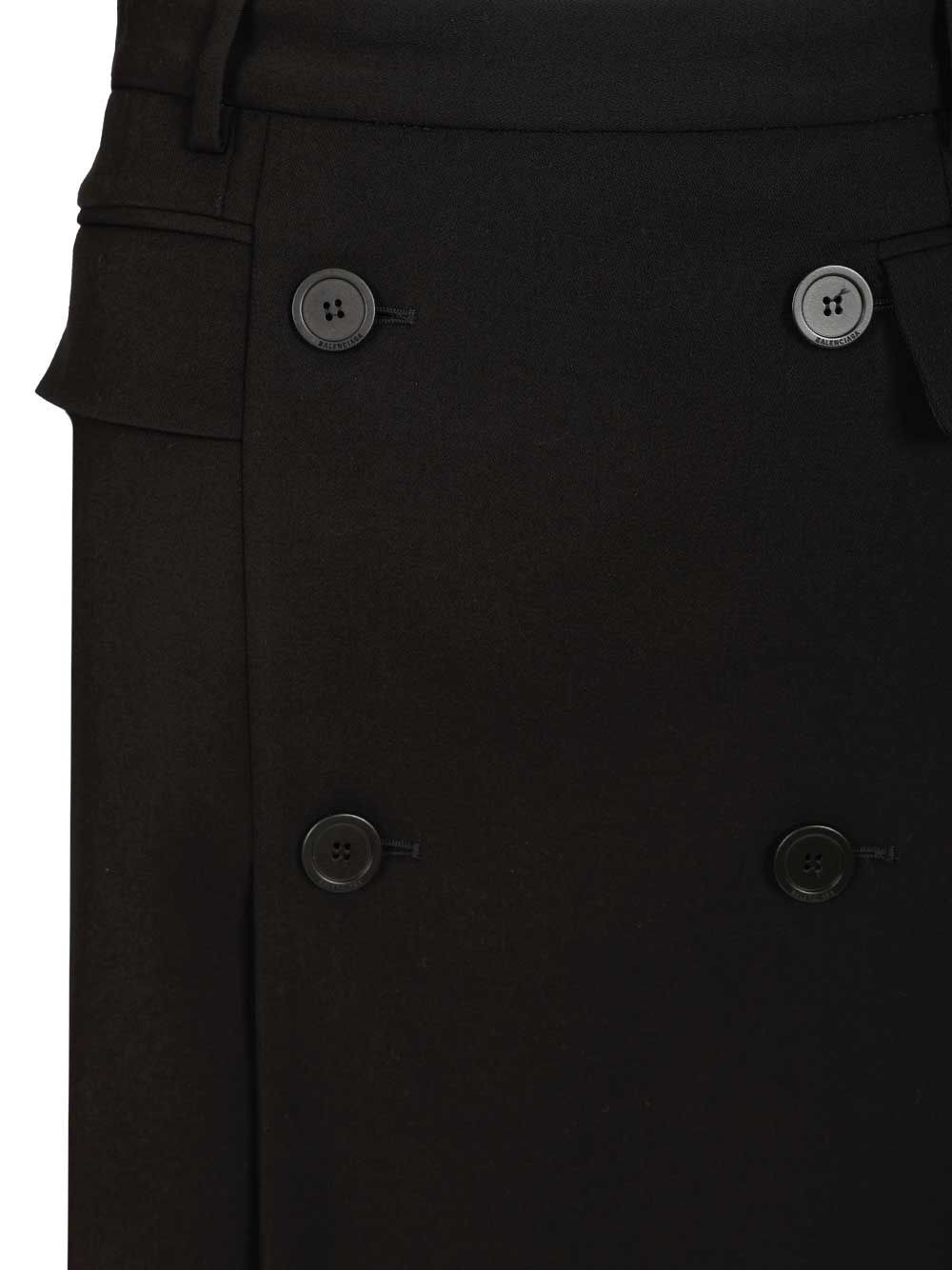 Tailored Mini Skirt Skirts Black - 4