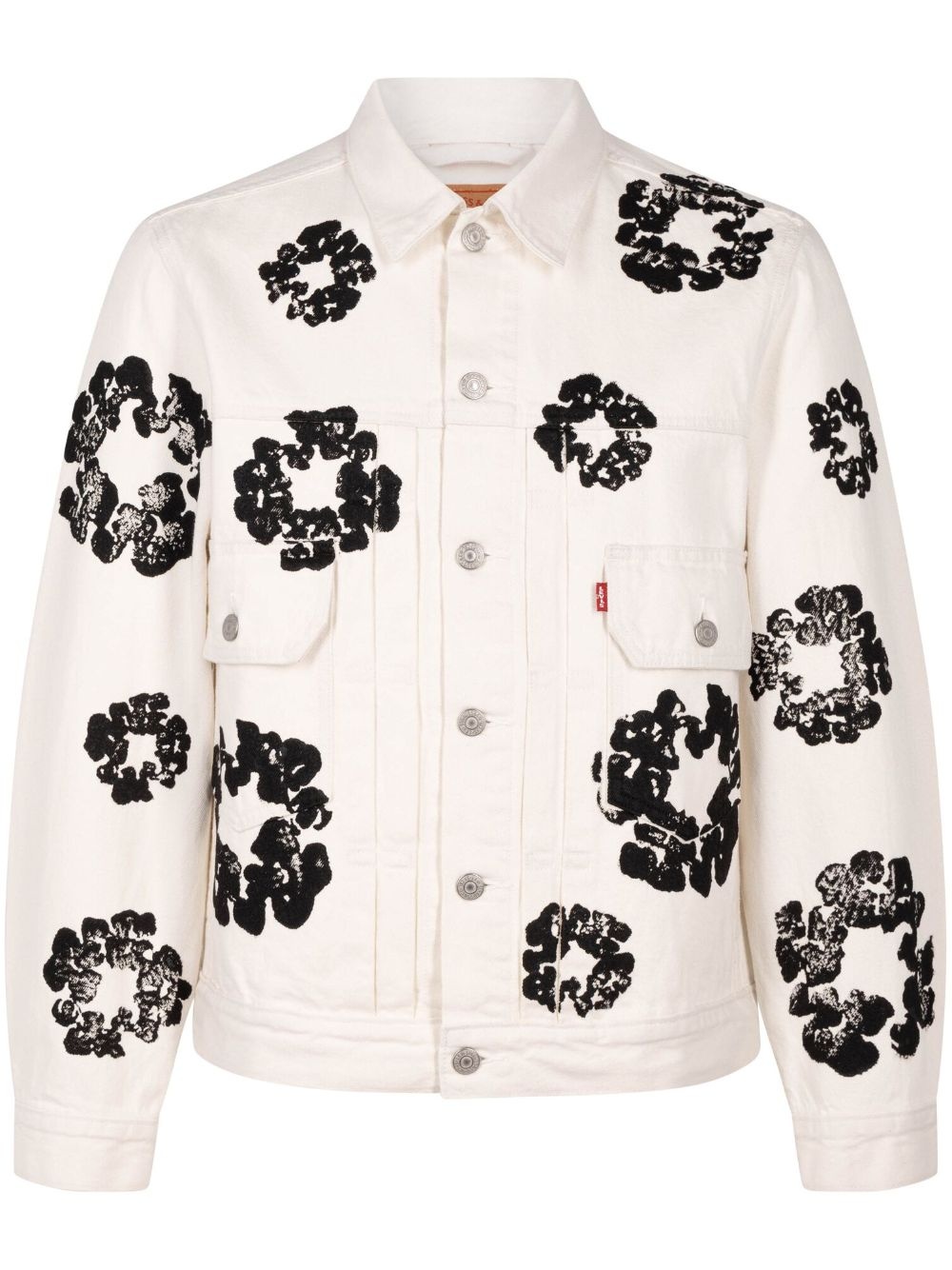 x Levi's wreath-print denim jacket - 1