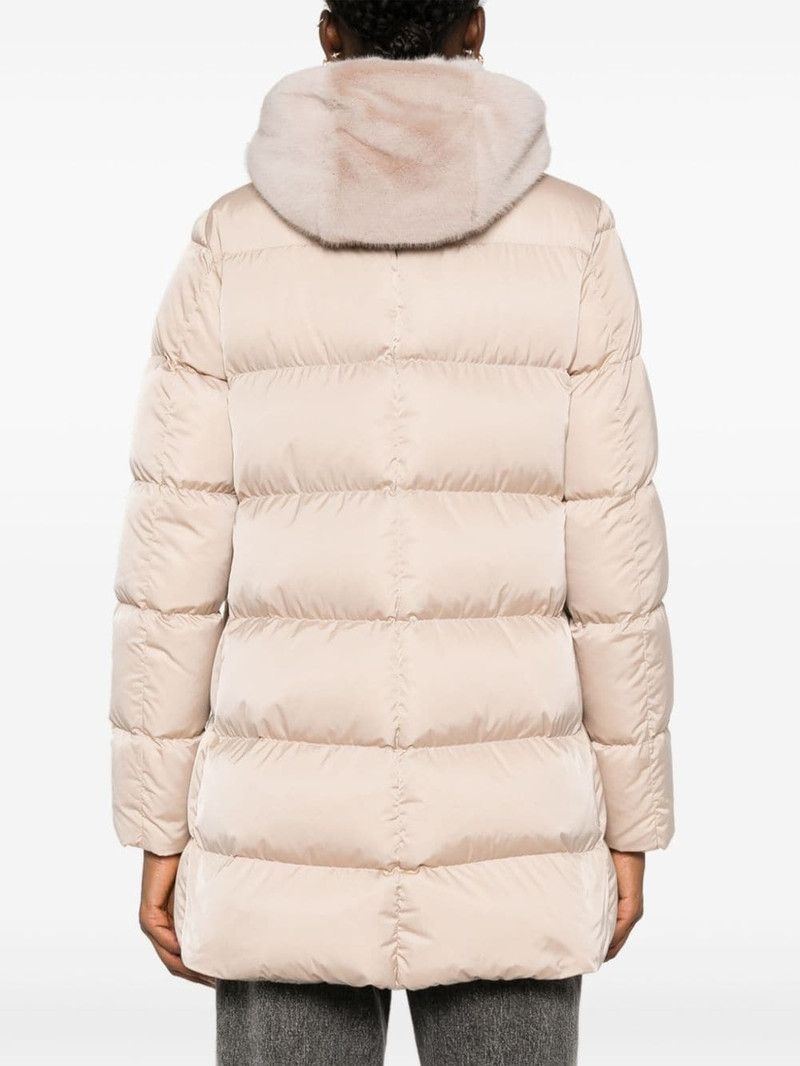 faux-fur quilted down jacket 4