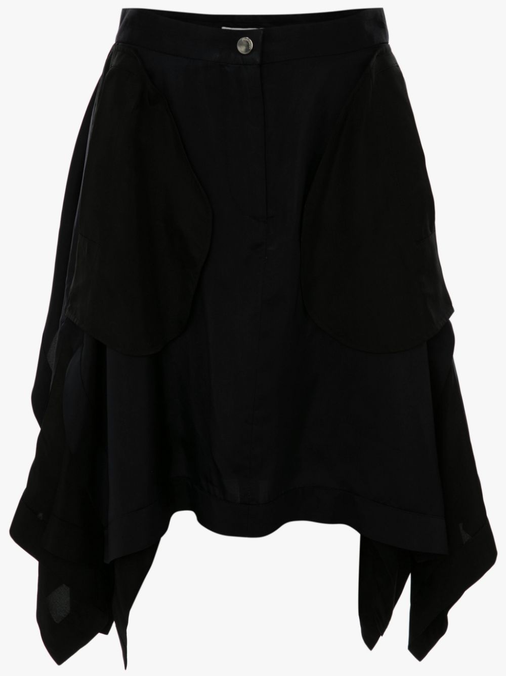 DRAPED PATCHWORK MINI SKIRT - 1