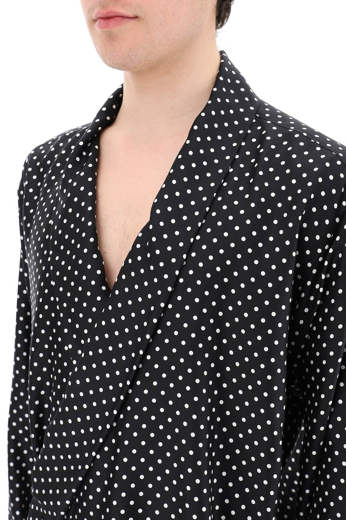 POLKA DOT SILK SHIRT - 5