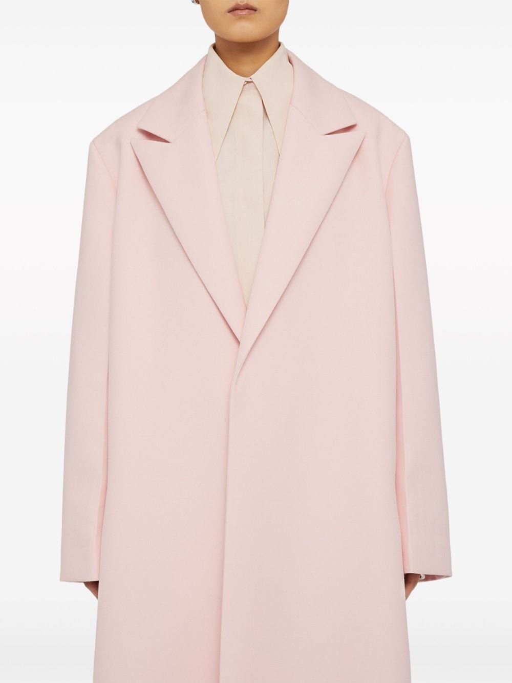 belted peak-lapel coat - 4