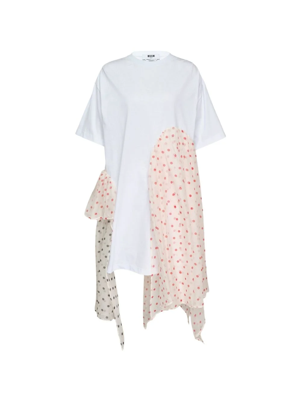 asymmetric polka-dot dress - 1