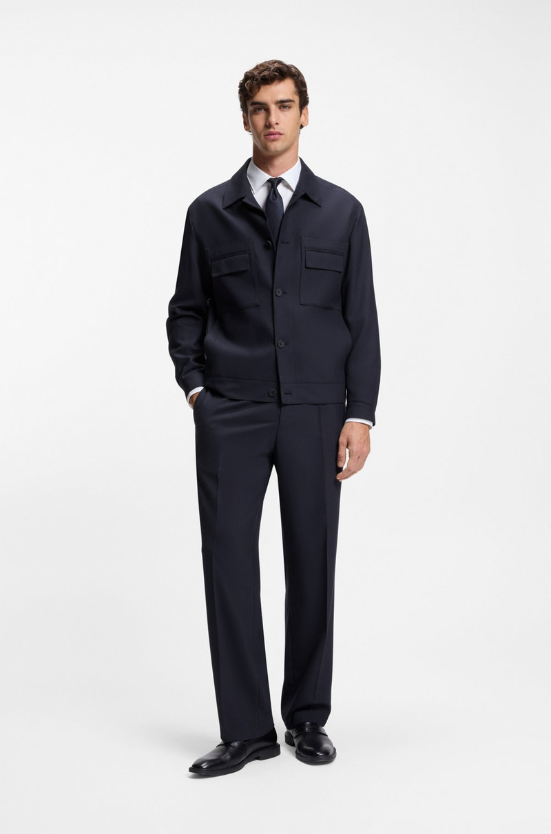 HUGO SLIM-FIT JACKET IN WRINKLE-RESISTANT TWILL outlook