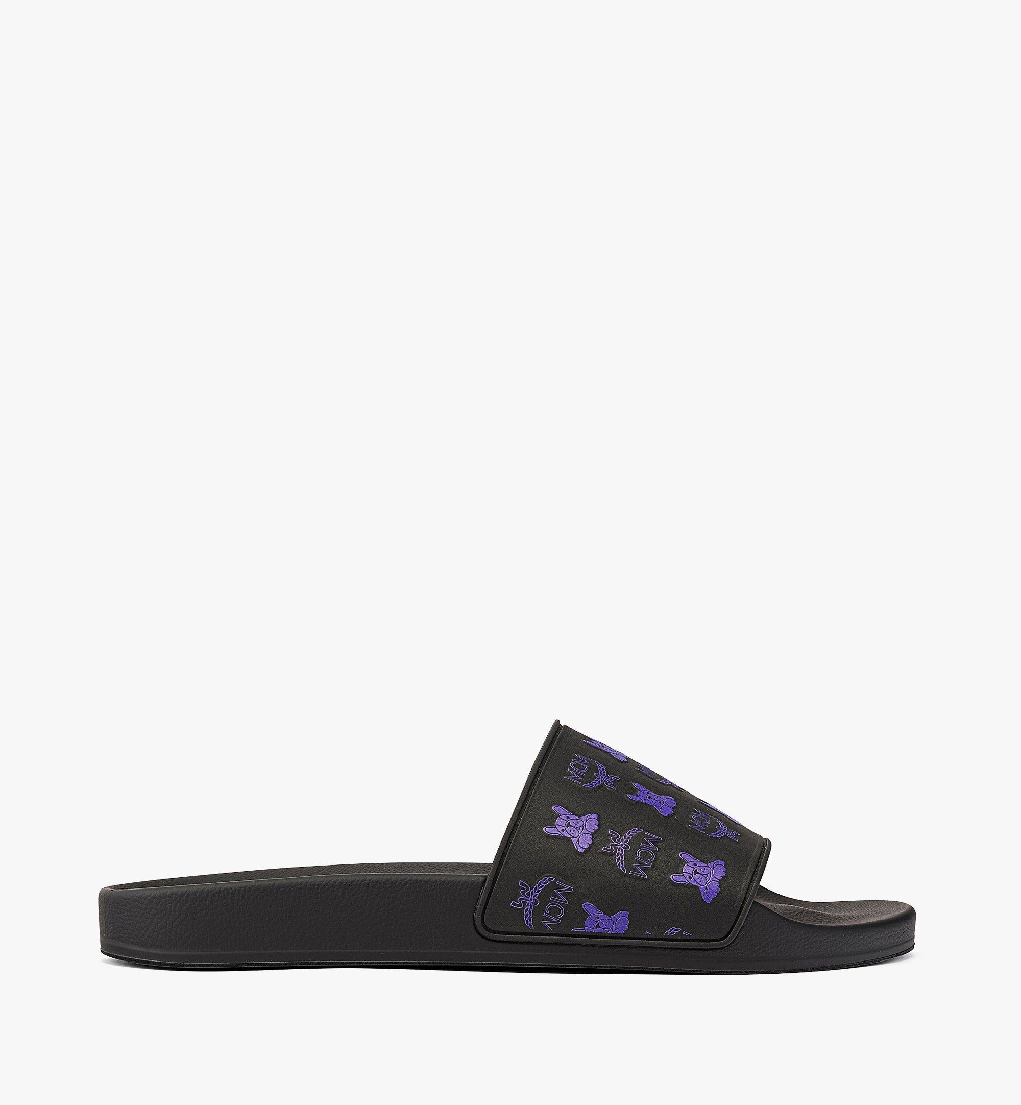 M Pup Visetos Print Rubber Slides - 5