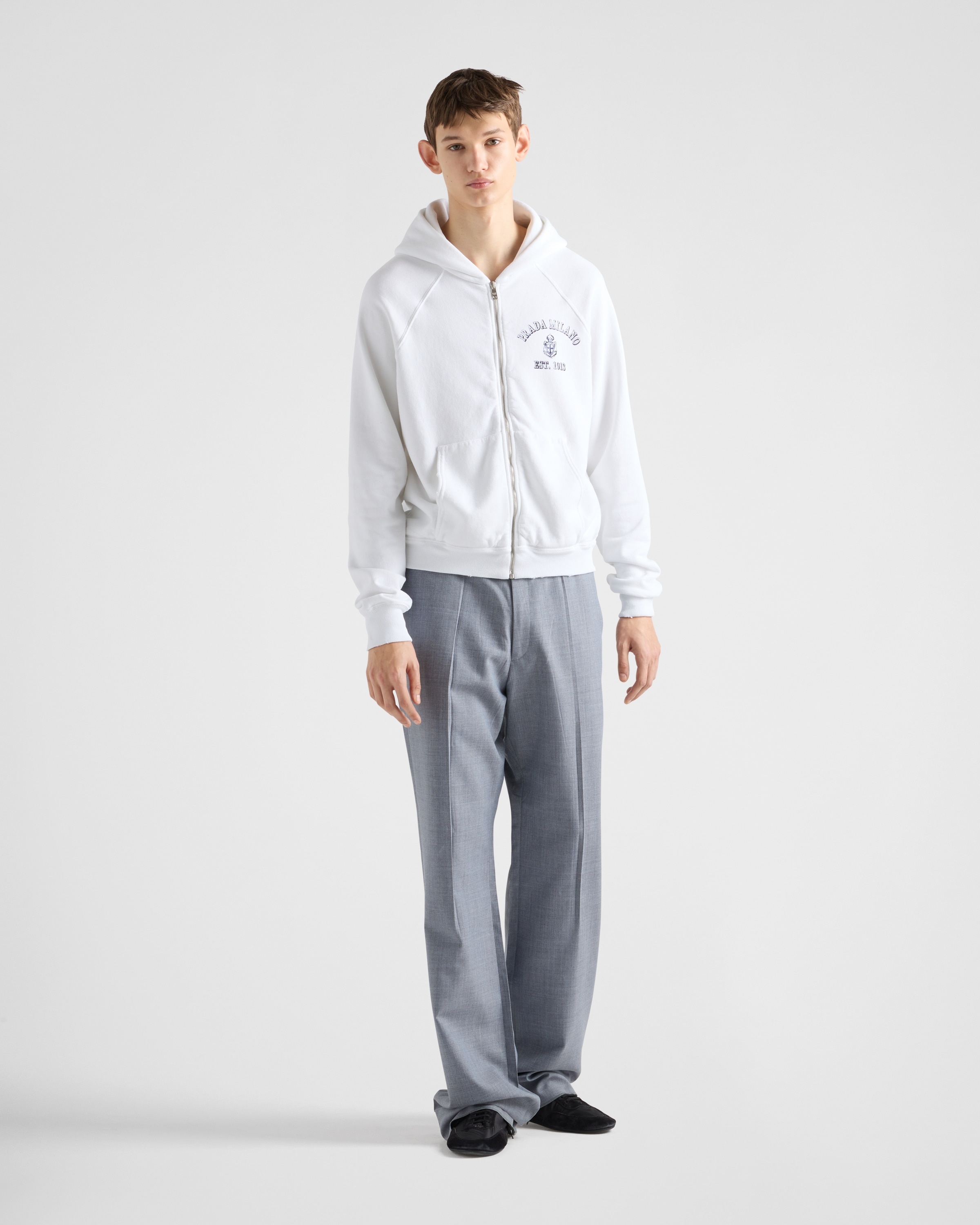 Cotton fleece hoodie - 2