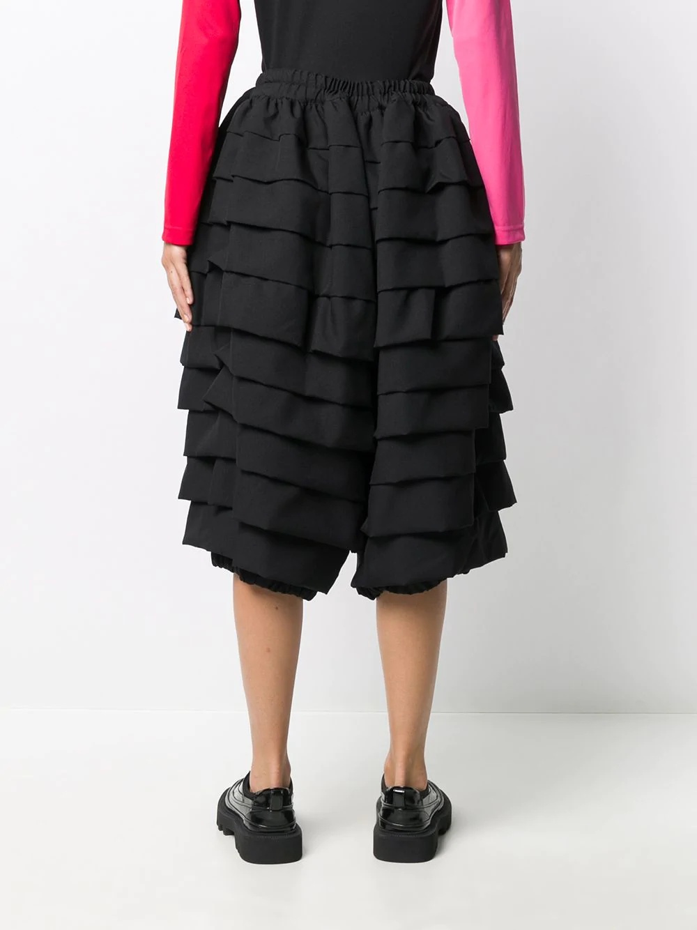 layered mid-length skirt - 4