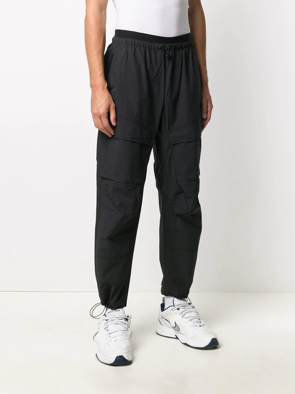 high-rise paperbag track pants - 3