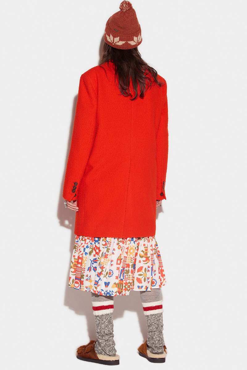 DSQUARED2 THREE BUTTON STRAIGHT COAT outlook