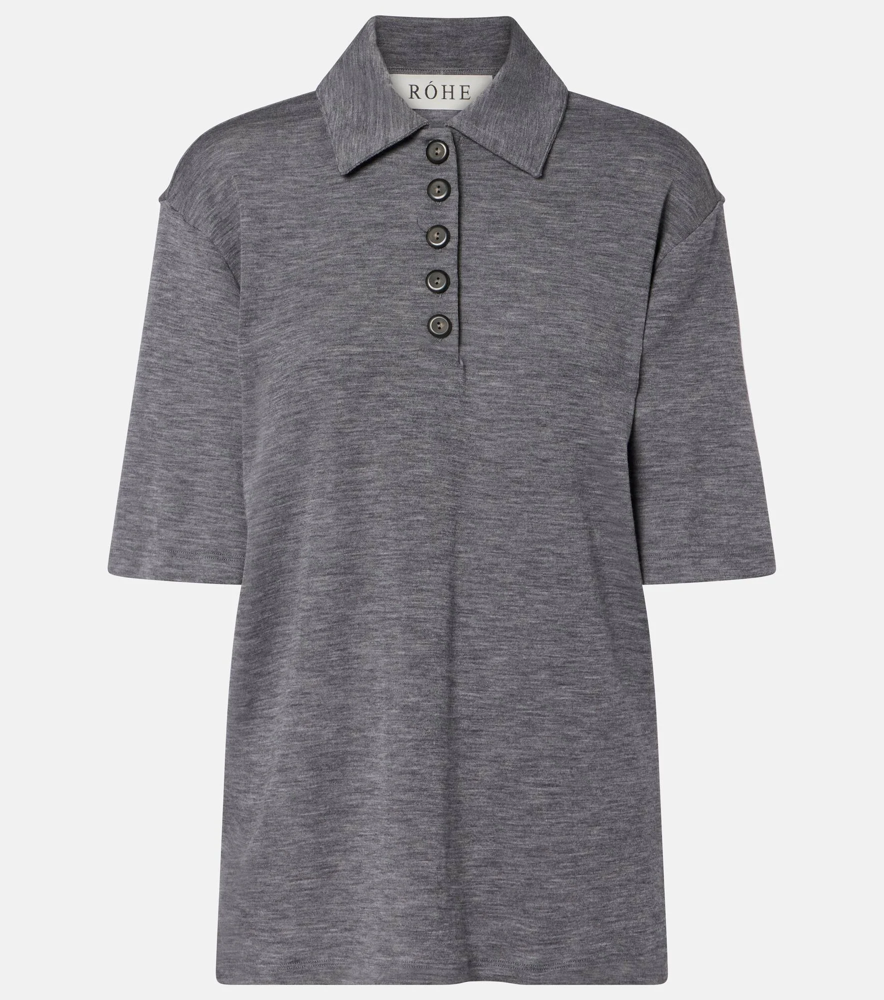Wool polo shirt - 1
