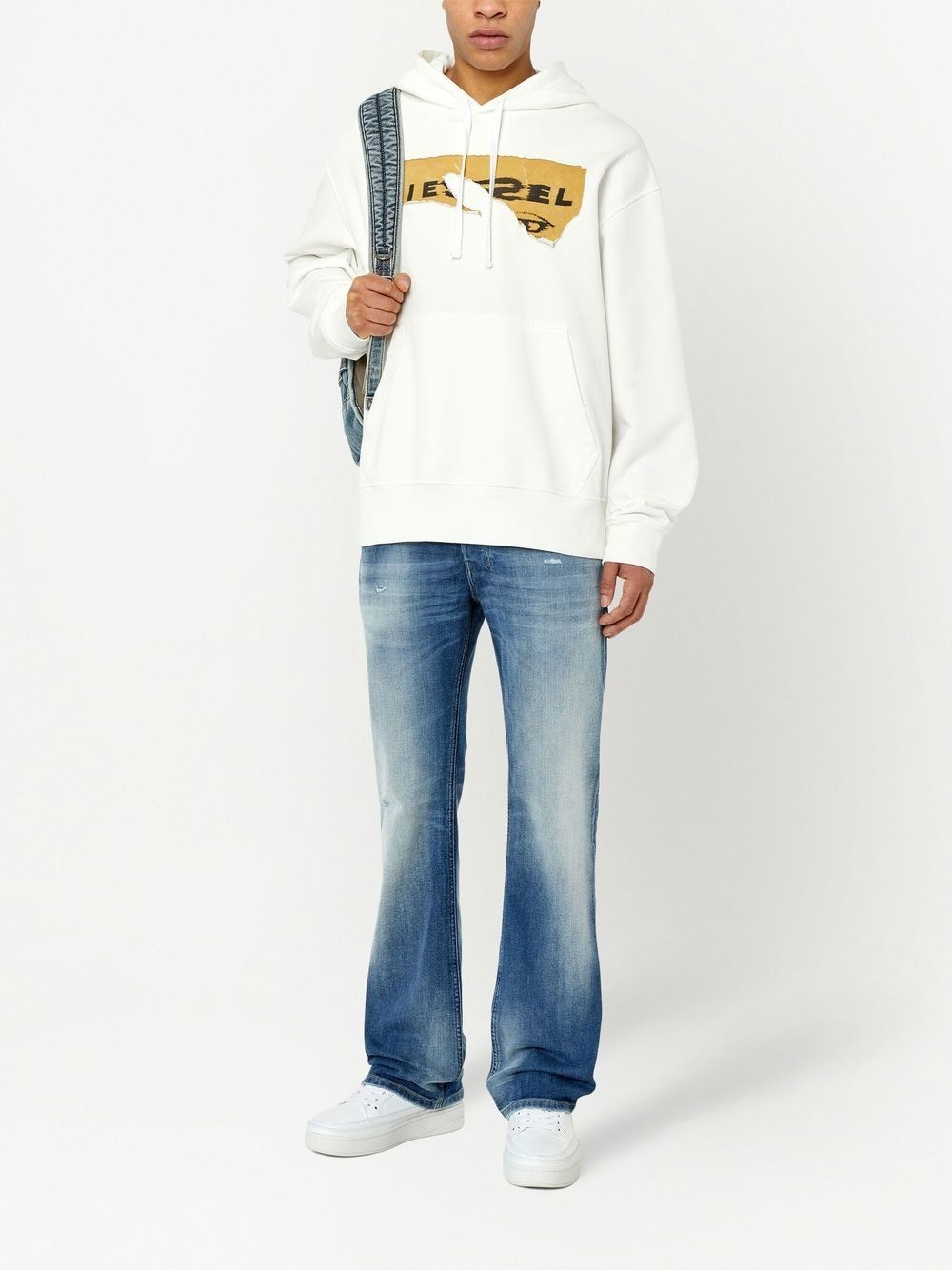 logo-patch low-top sneakers - 7
