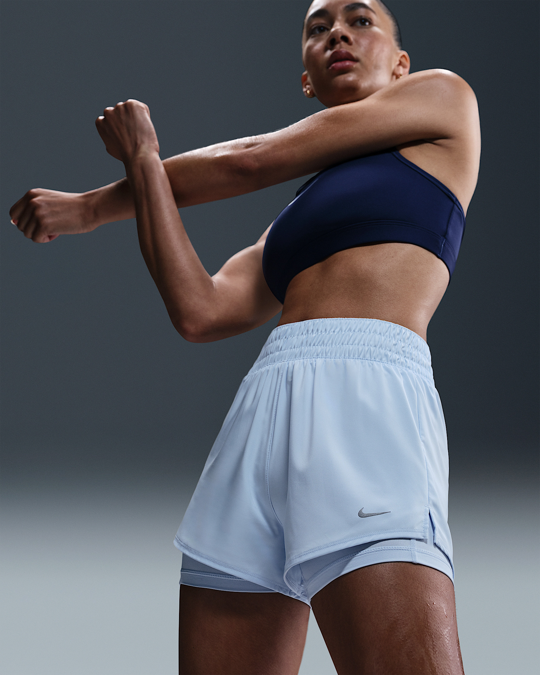 Nike One Women's Dri-FIT High-Waisted 3" 2-in-1 Shorts - 5