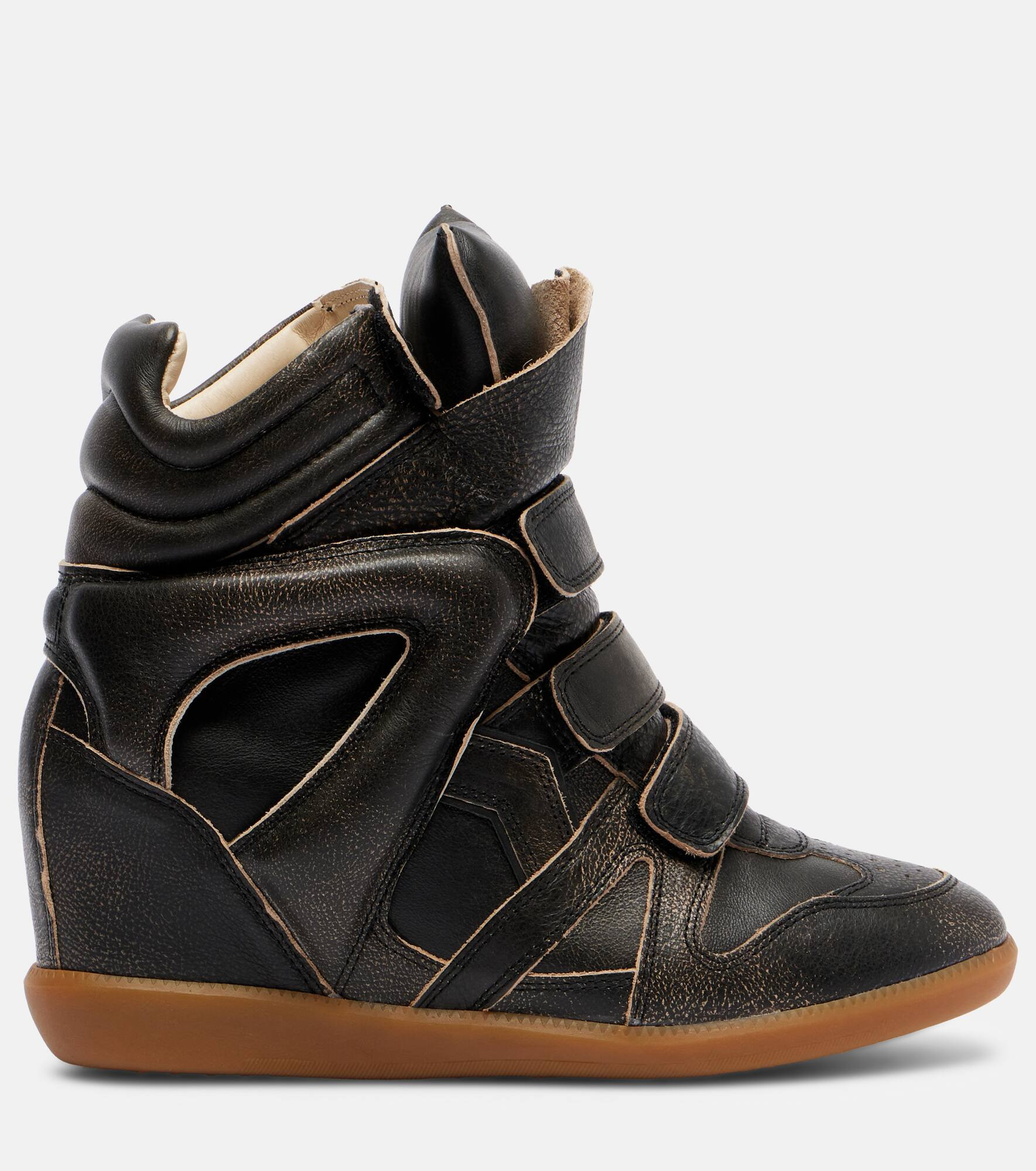 Bekett leather high-top sneakers - 4