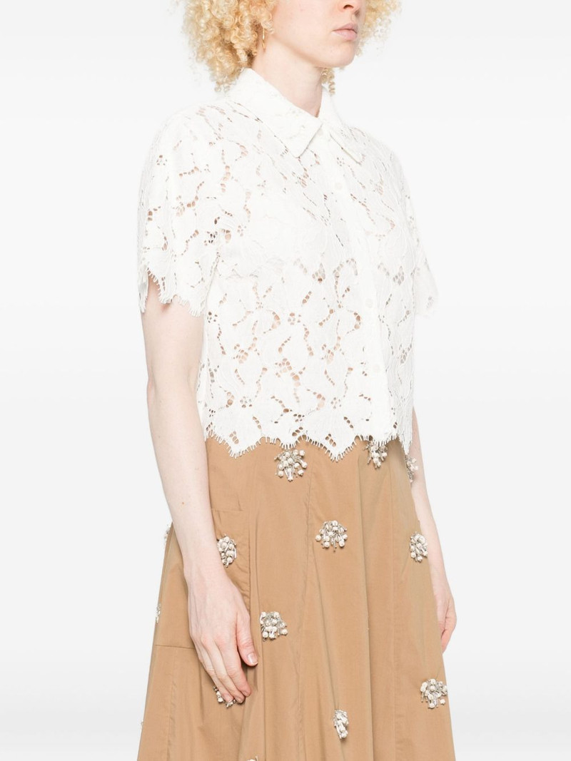 lace scalloped-hem shirt 3