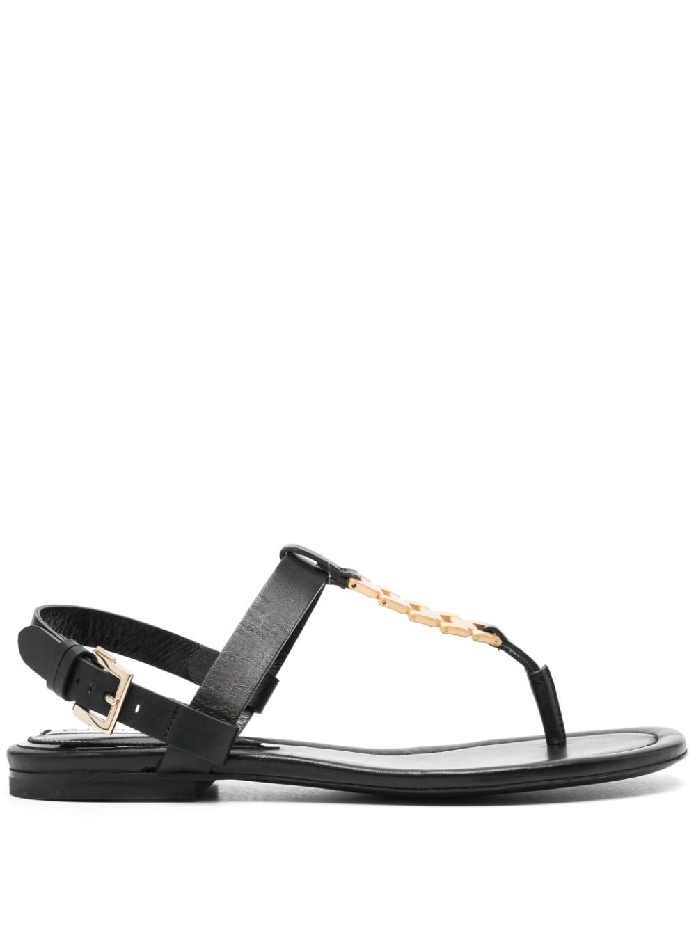 chain-embellished sandals - 1