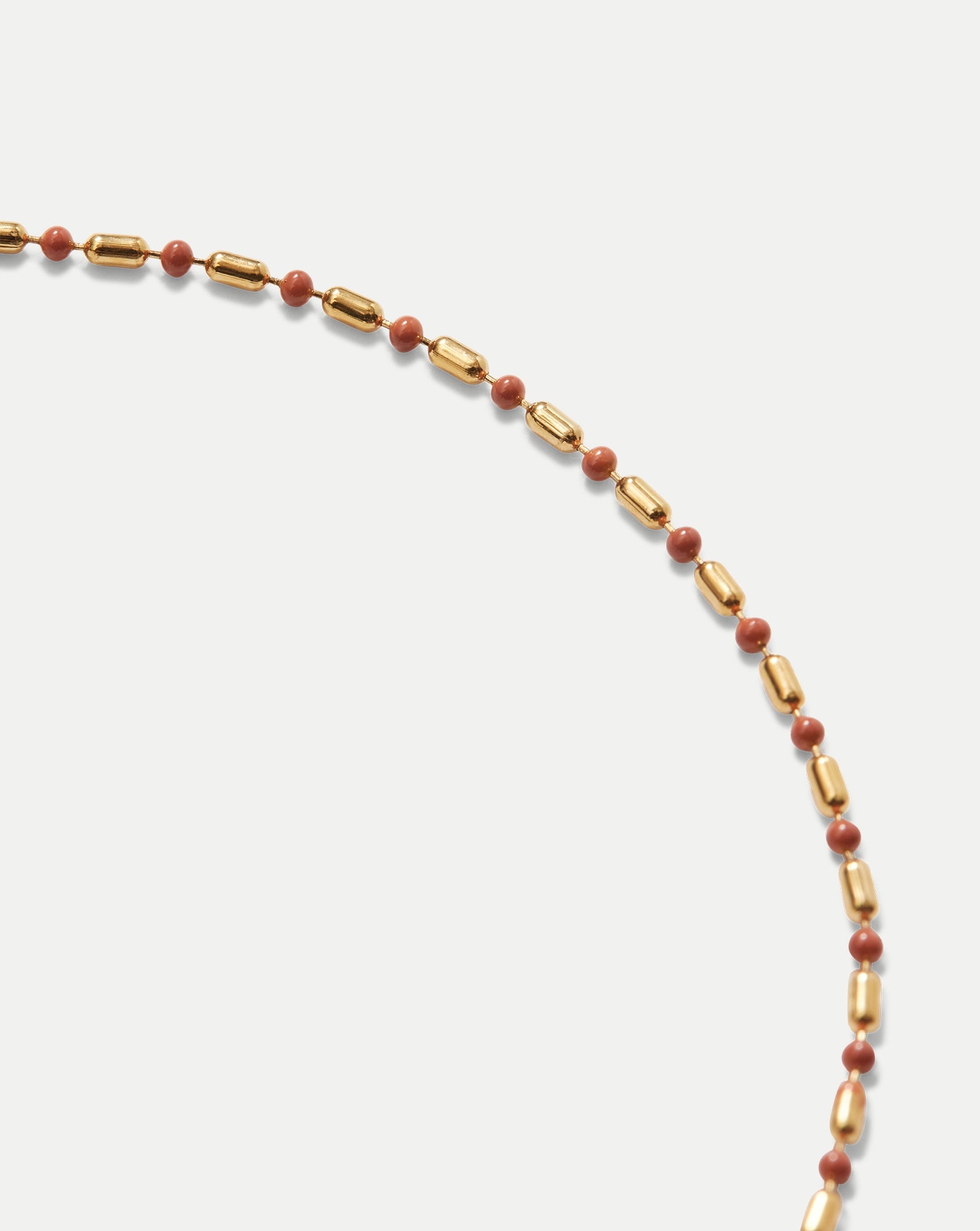 ENAMEL BEAD CHAIN ANKLET - 2