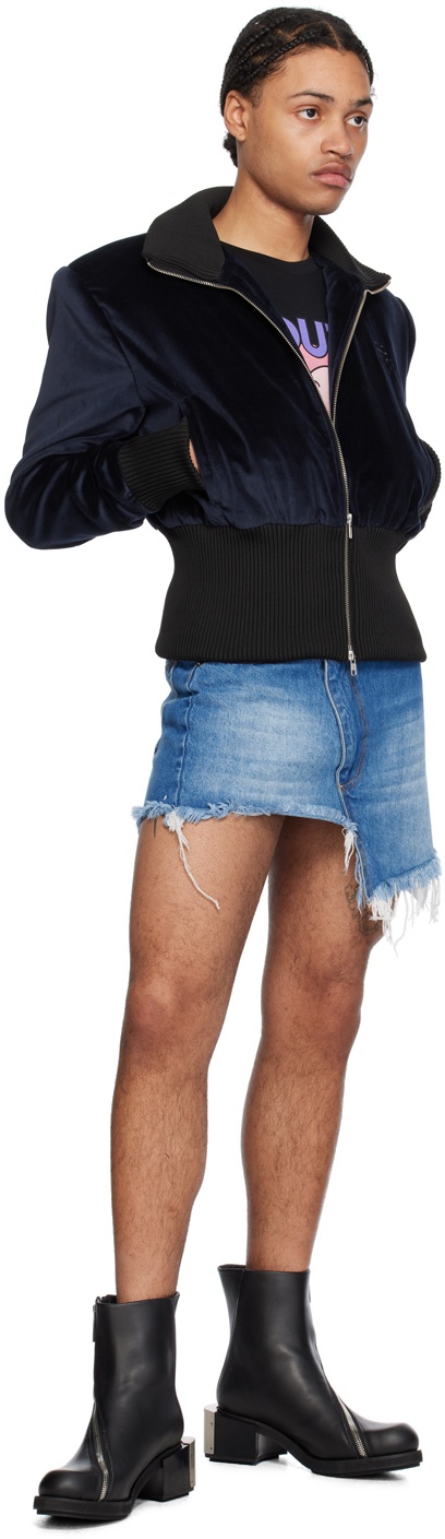 【EGONLAB】WRAPPED DENIM SKIRT BLUE STONEWASHED DENIM DENIM SKIRT – EGONLAB