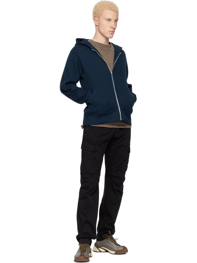 C.P. Company Black Stretch Sateen Ergonomic Lens Cargo Pants outlook