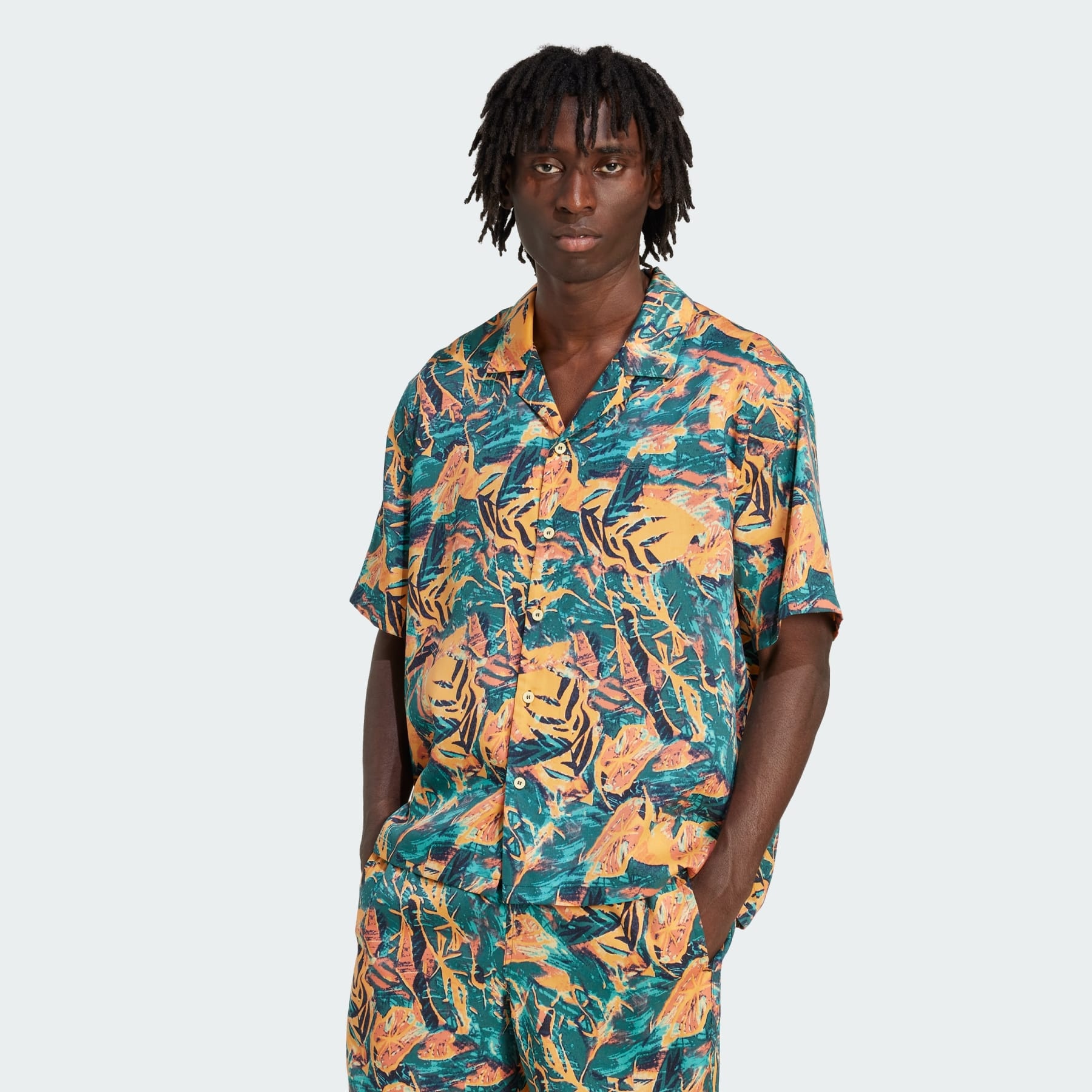 adidas Originals Archive Floral Resort Shirt - 2