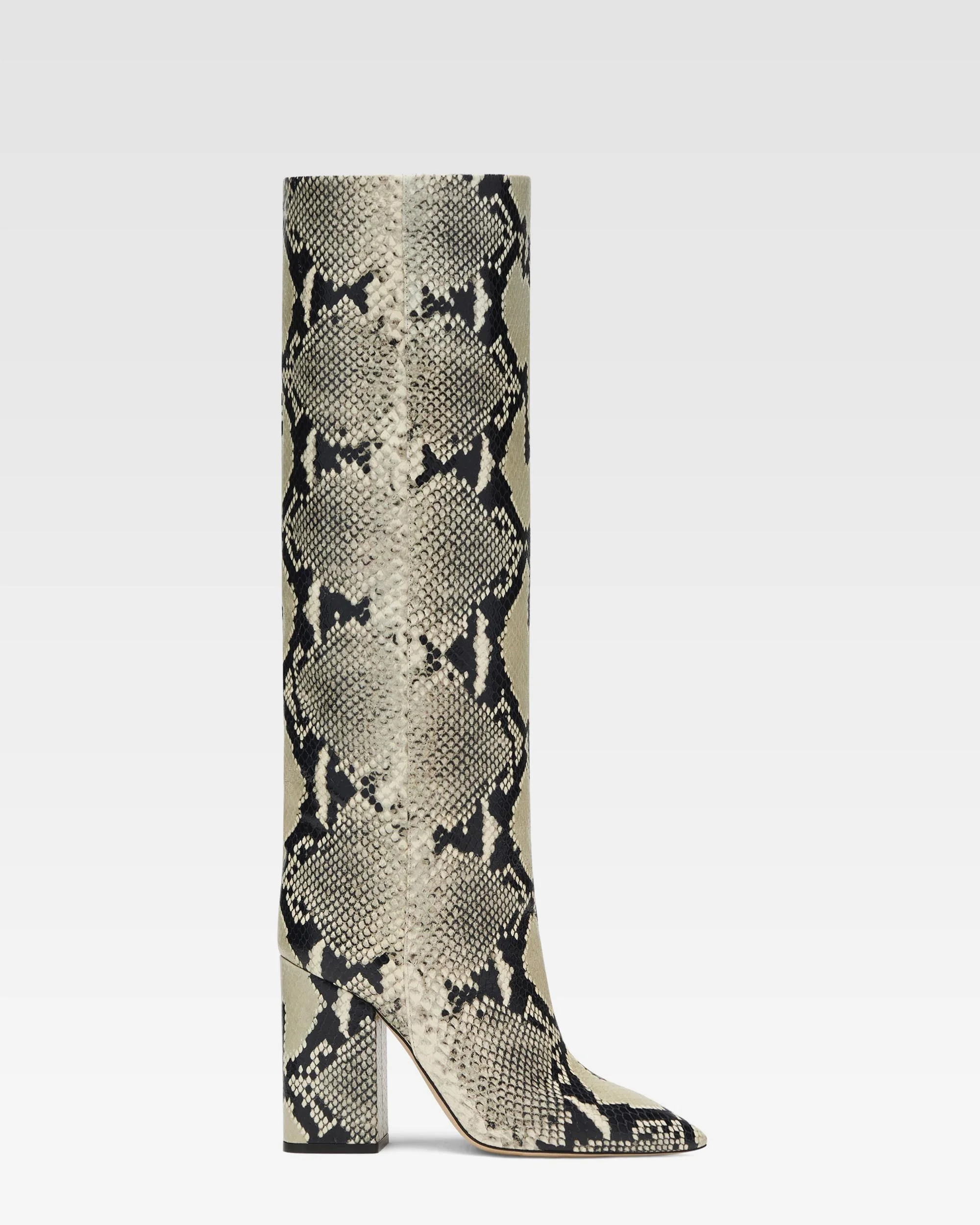Boots in grey printed python - 1