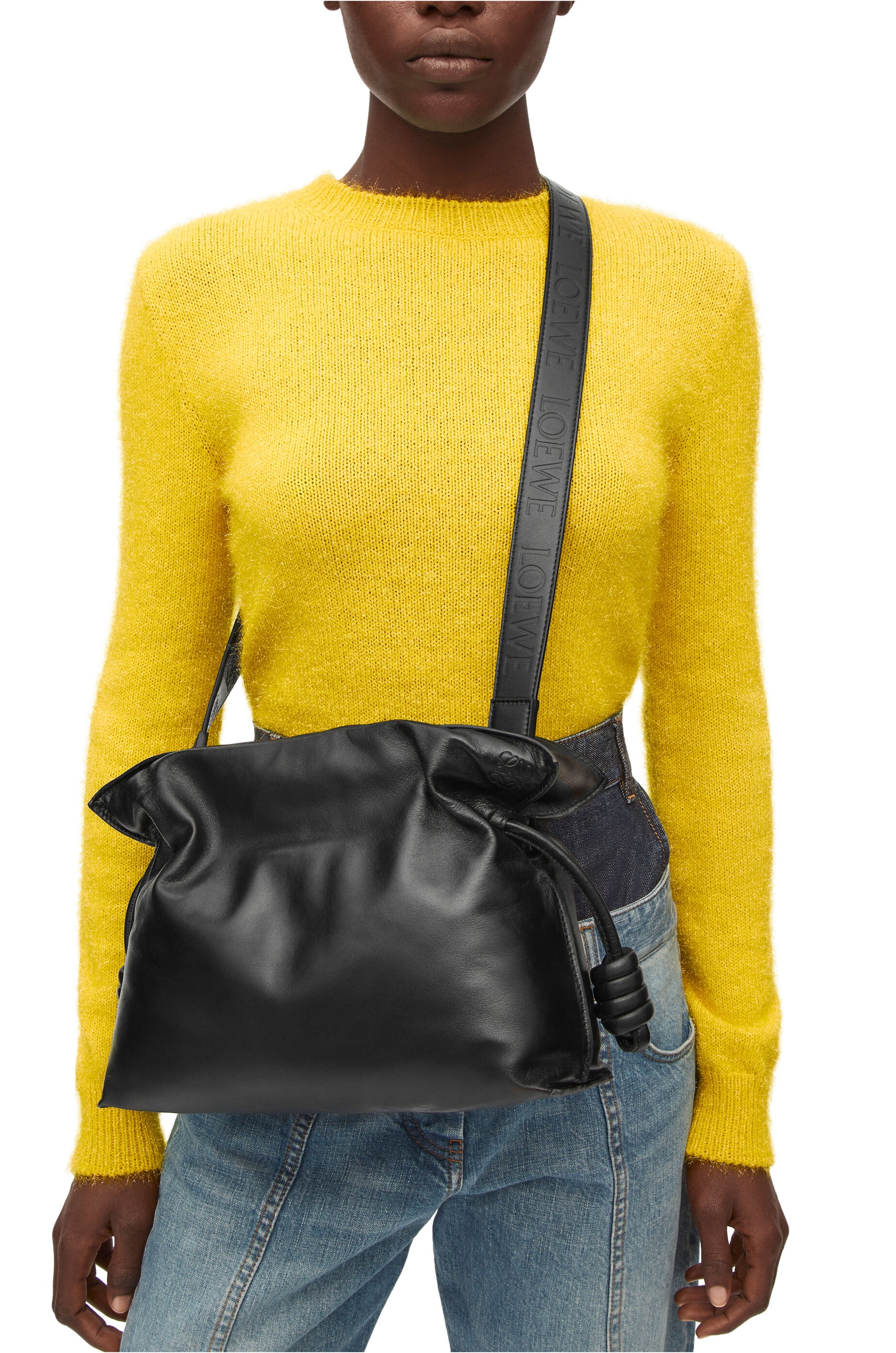 Puffer Flamenco clutch in shiny nappa calfskin - 2