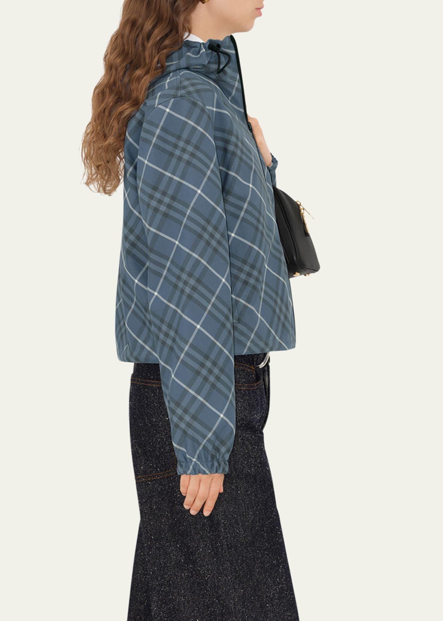 Check Hooded Zip Jacket - 4