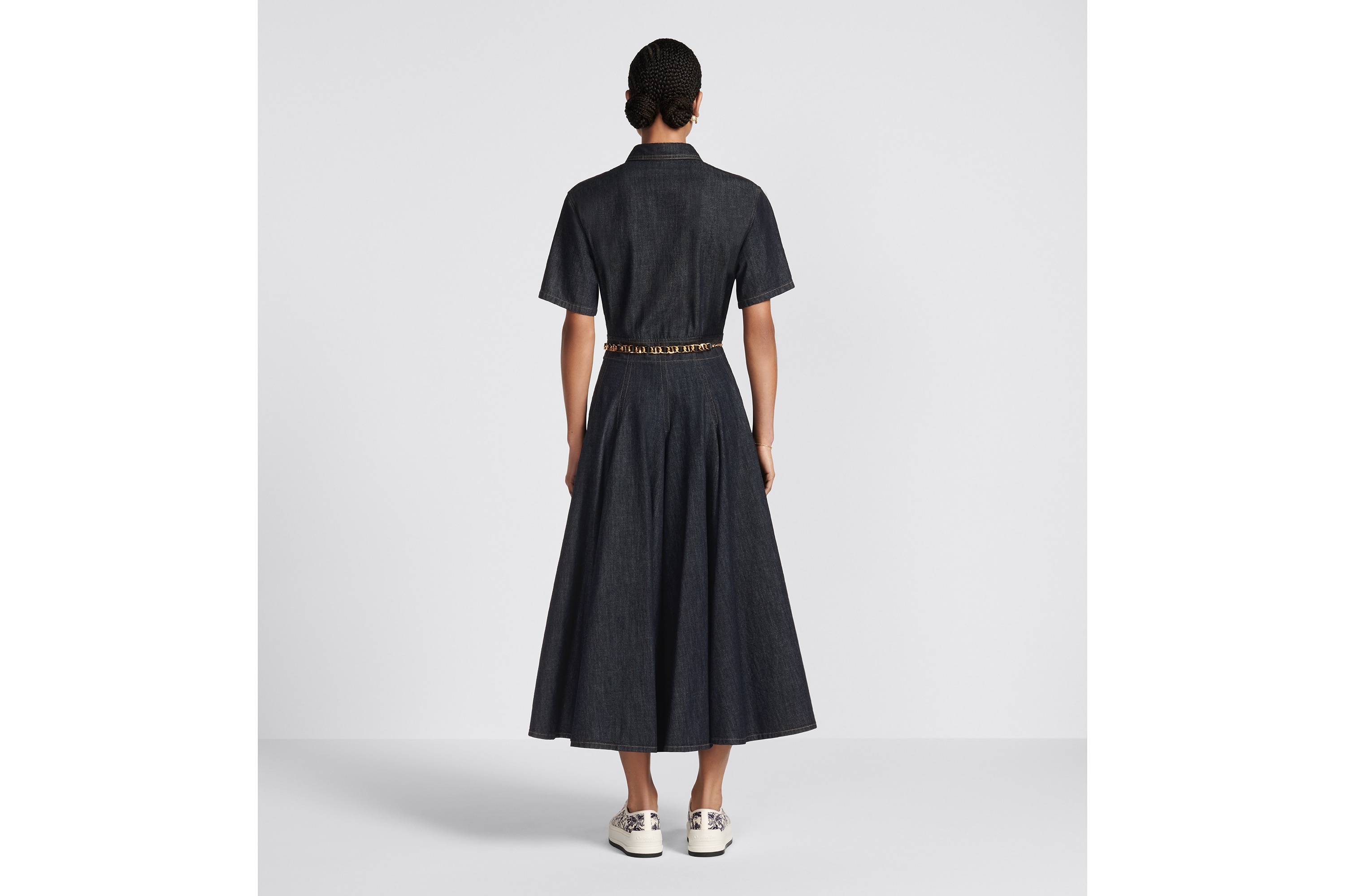 Pleated Shirt Dress - 6