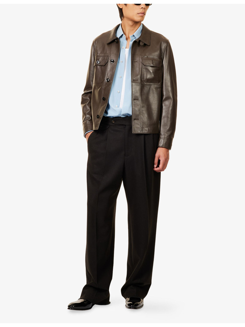TOM FORD Fluid Loose-Fit Silk Shirt outlook
