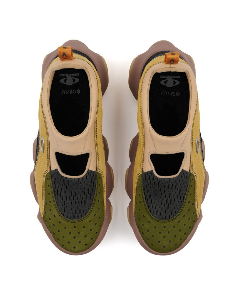 Brain Dead x Oakley Factory Team Suede Flesh Sandal - Whey/Multi 4