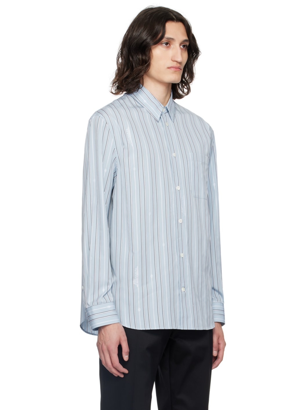 Blue Nautical Stripe Shirt - 2