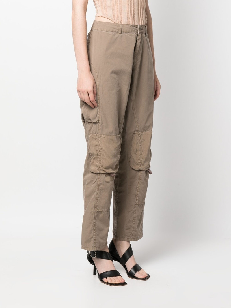 panel-detail straight-leg trousers 3