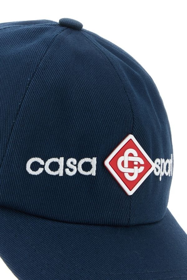 Navy blue cotton baseball cap - 4