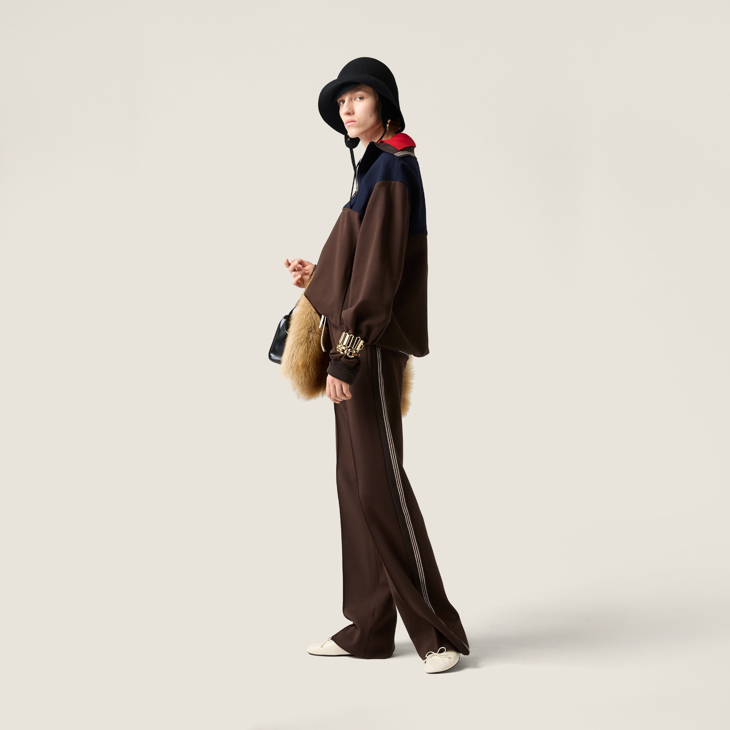 Fabric stitch knit pants - 2