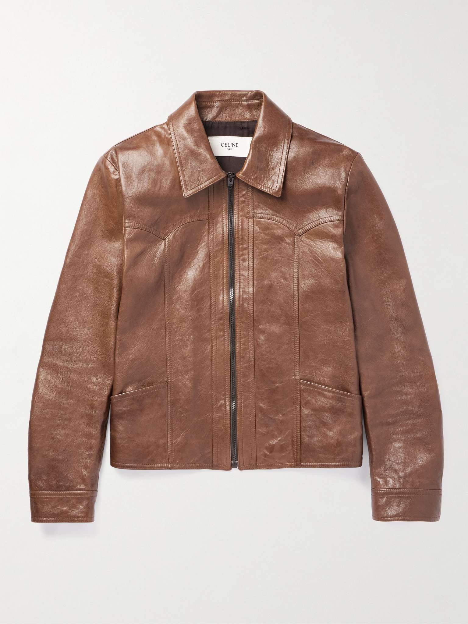 【送料&関税込】Celine Leather Jacket Celine Leather Jacket in Black for Men | Lyst