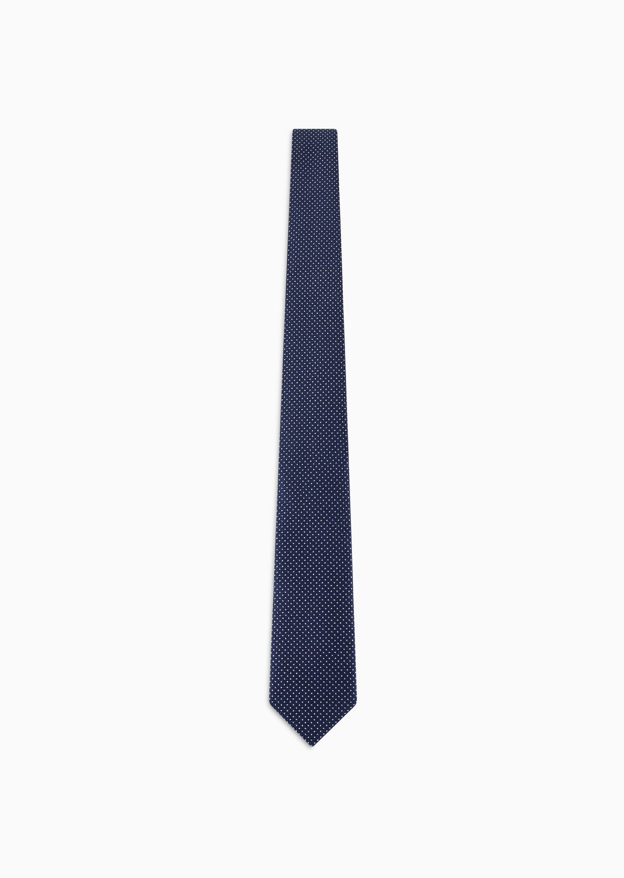 Silk and cotton jacquard tie - 1