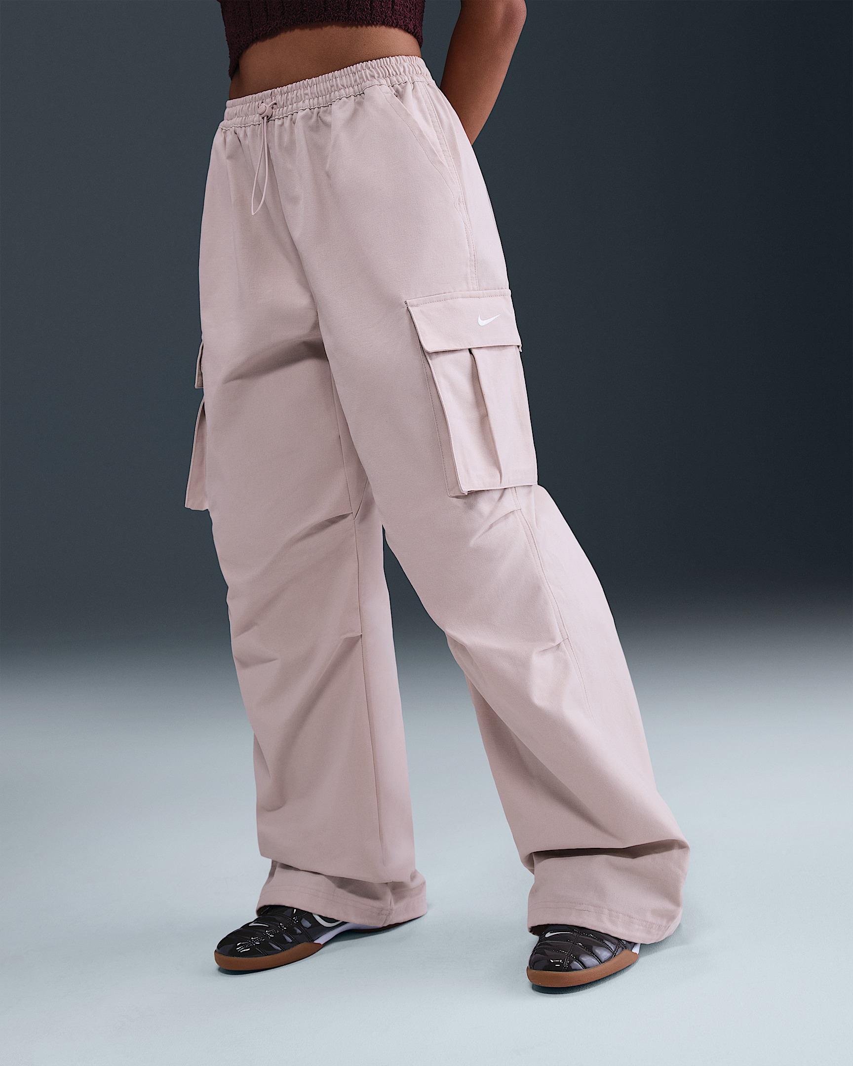 Nike Sportswear Women's Mid-Rise Oversized Woven Cargo Pants - 2