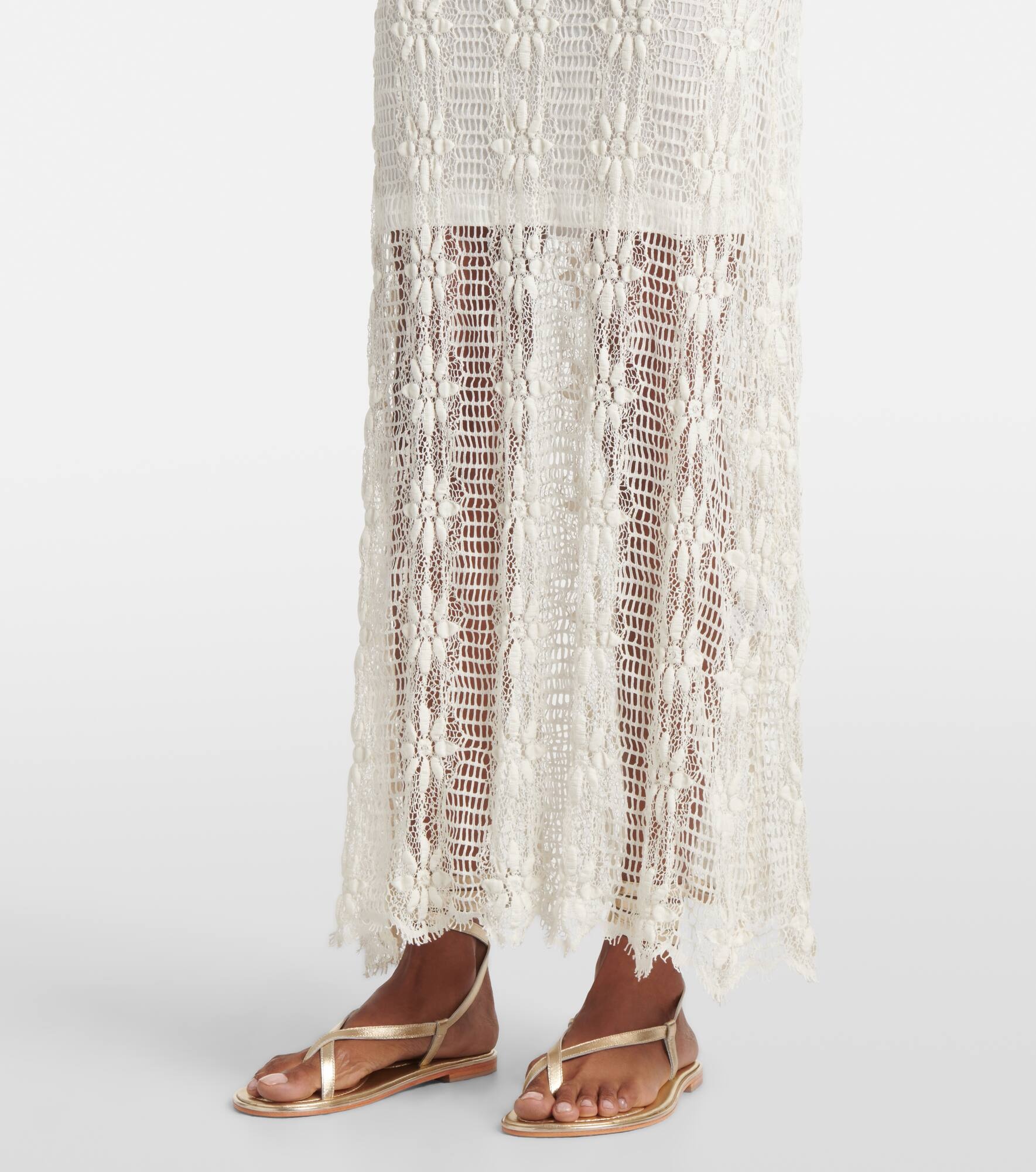Talia floral lace maxi dress - 5