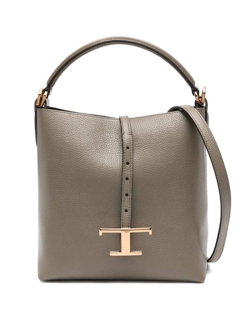 Tod's T-buckle Leather Shoulder Bag 1