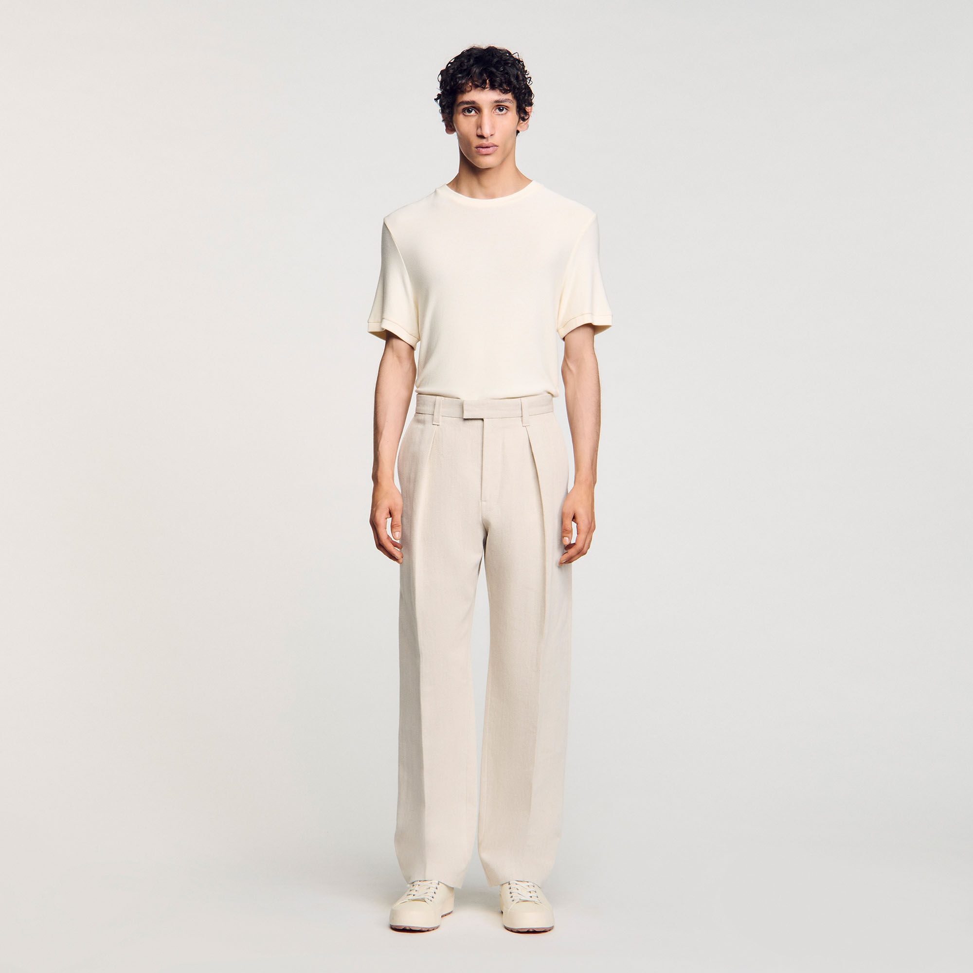 WIDE-LEG TROUSERS WITH CREASES - 2