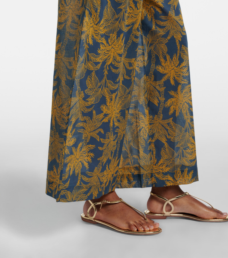 Itinérant cotton voile wide-leg pants 4