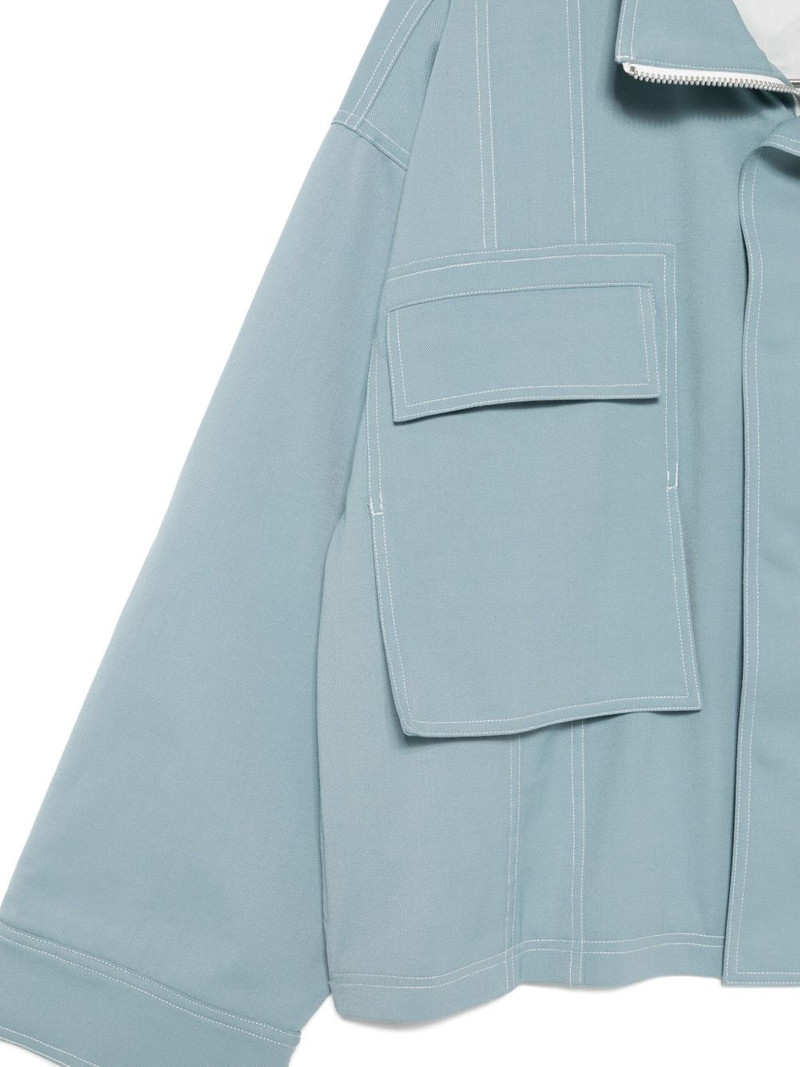pocket-detail zip-front jacket 3