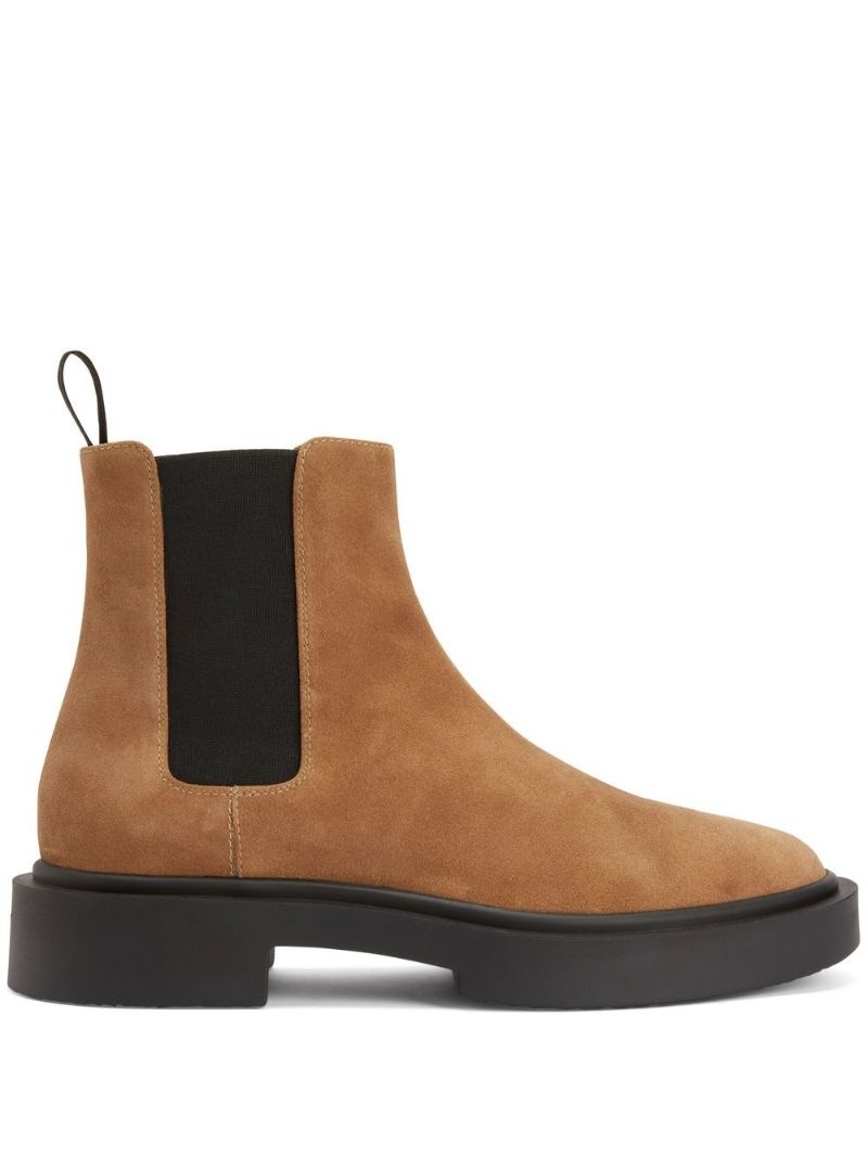 suede-leather chelsea boots - 1