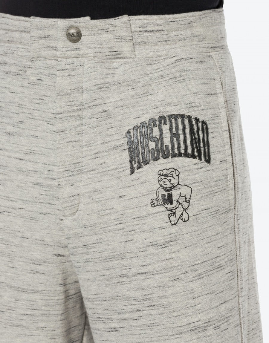 MOSCHINO VARSITY SLUB FLEECE JOGGING - 4